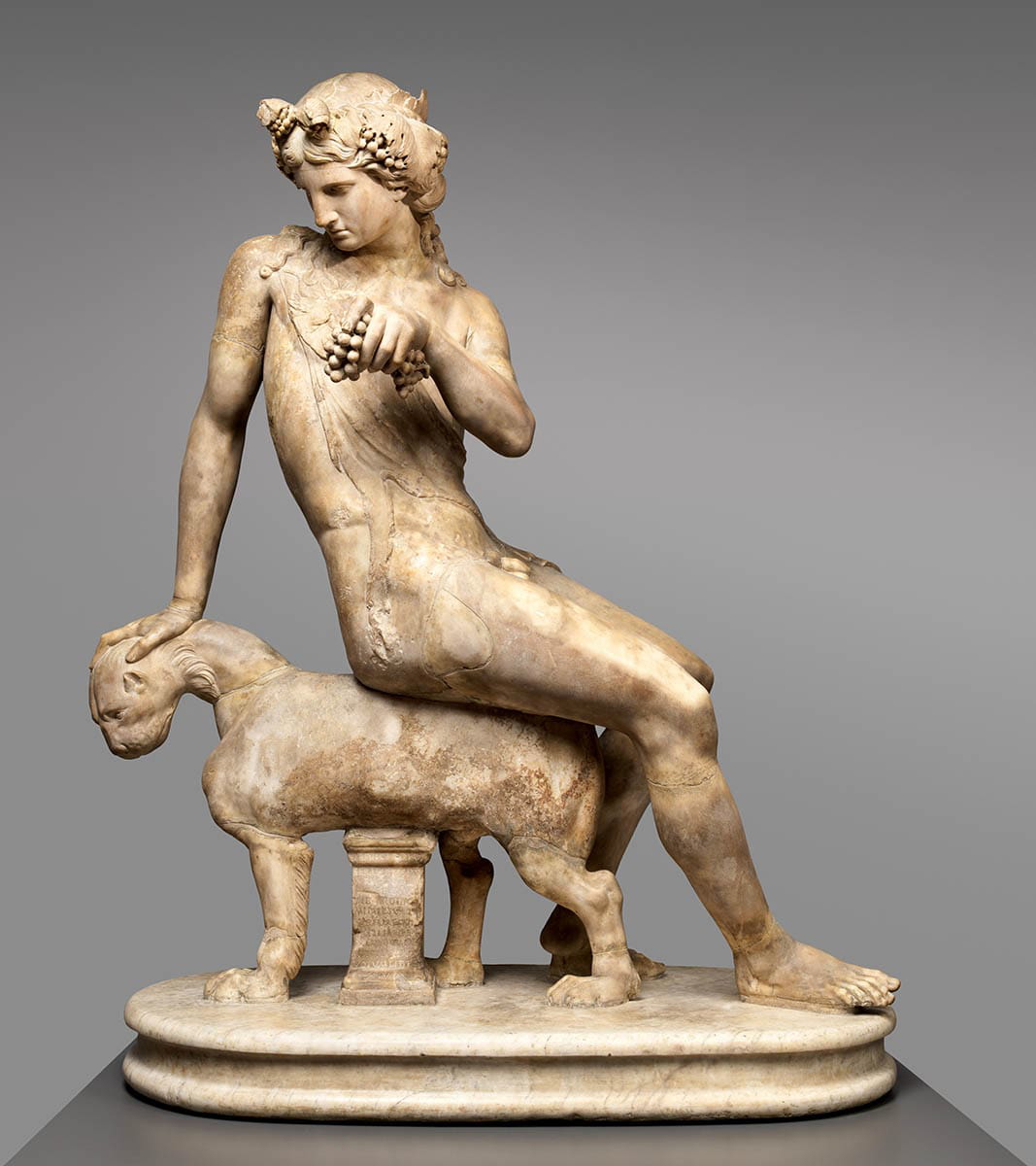 dionysus panther sculpture