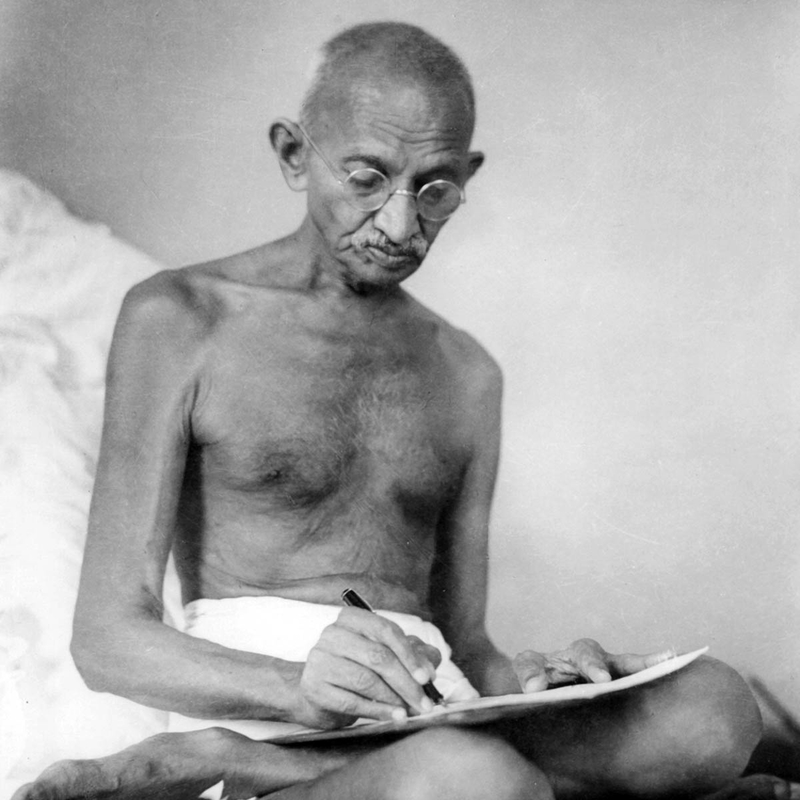 gandhi writing