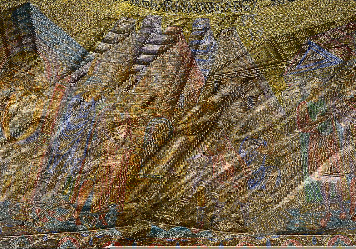 granaries corn venice italy mosaic