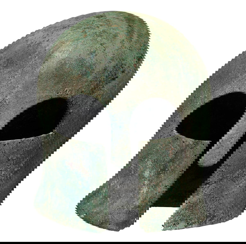 greek bronze helmet