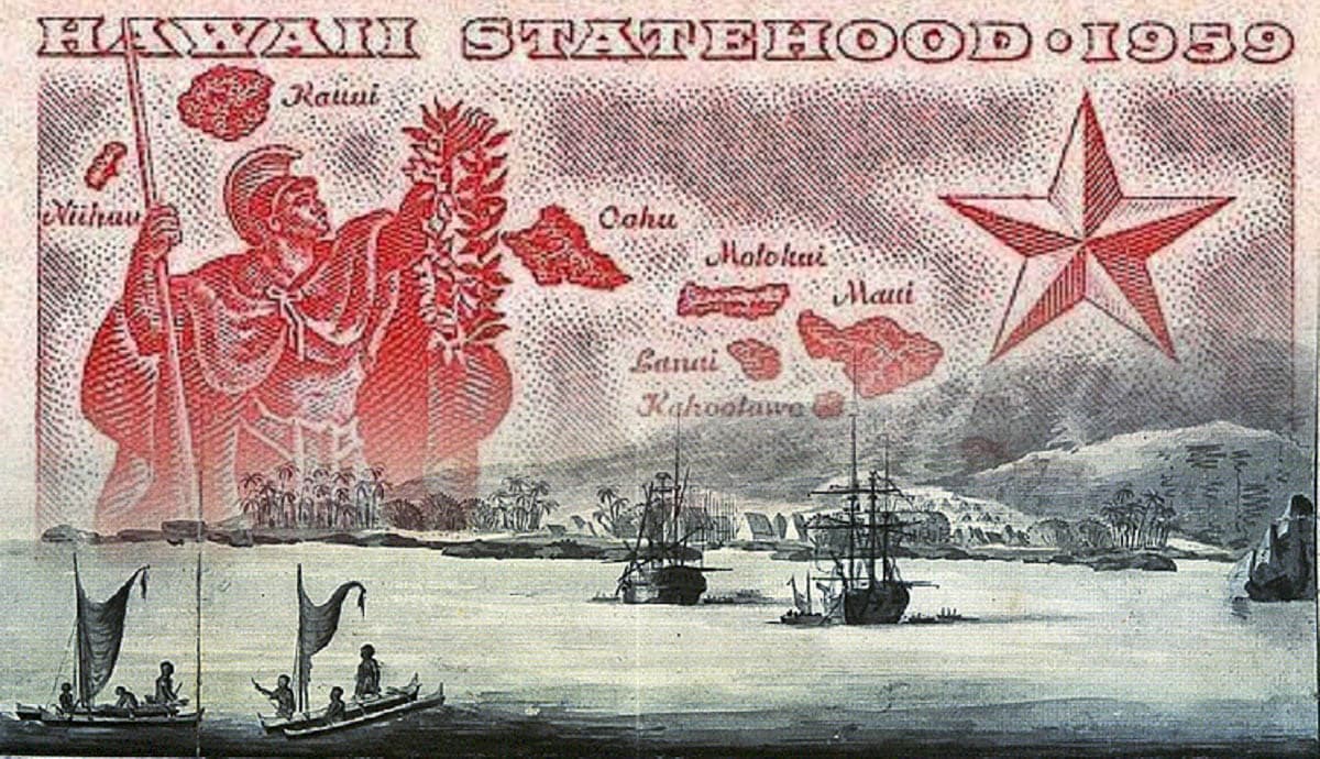 hawaii history stamp captain cook 1778
