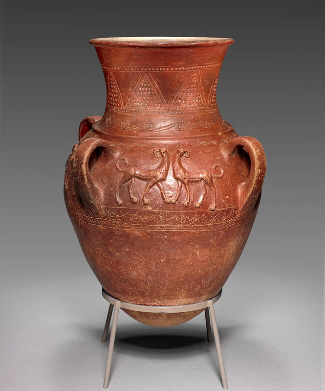 hittite vessel scenes moulded carved relief