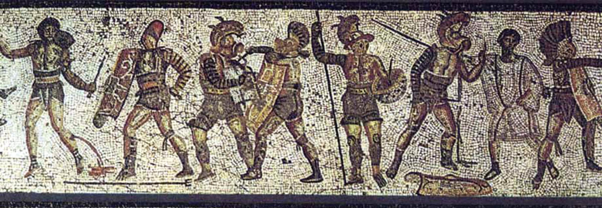 hoplomachus gladiator zliten mosaic