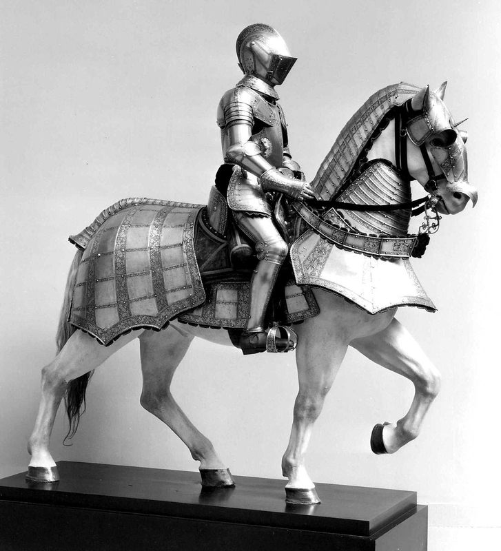 horse barding knight