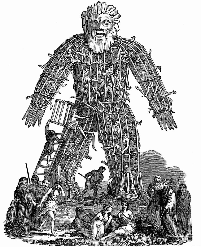 human sacrifice wicker man
