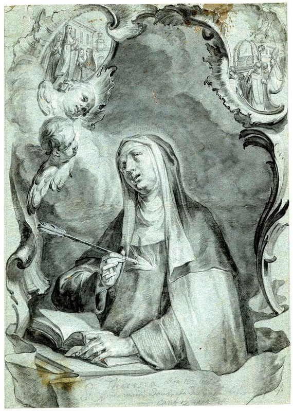johann baumartner saint teresa avila drawing