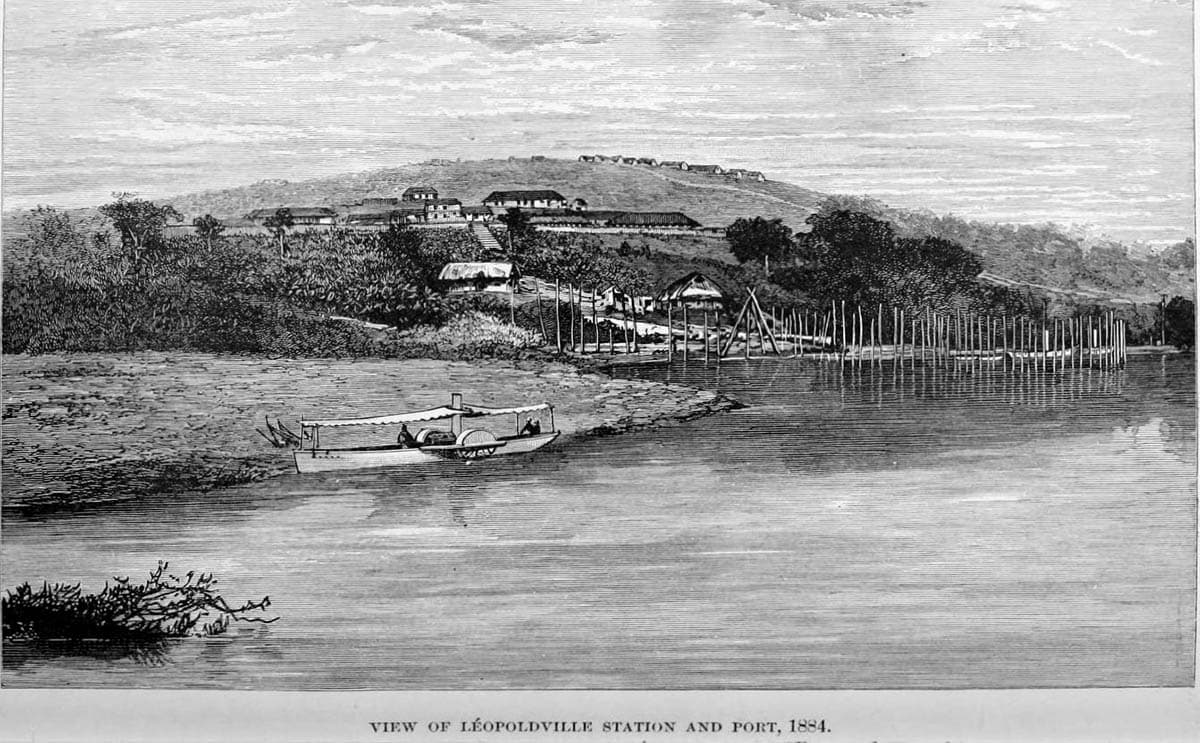 leopoldville station view congo free state