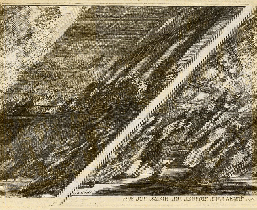 louvre salon year 1753 engraving