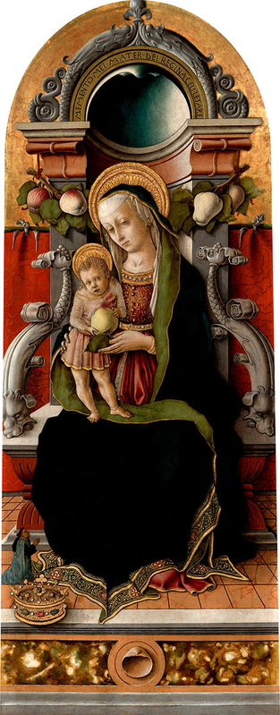 madonna and child medieval artwork