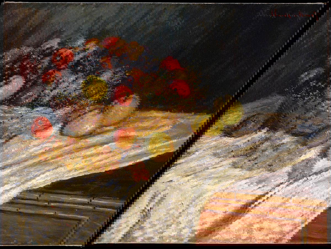 monet apples grapes painting