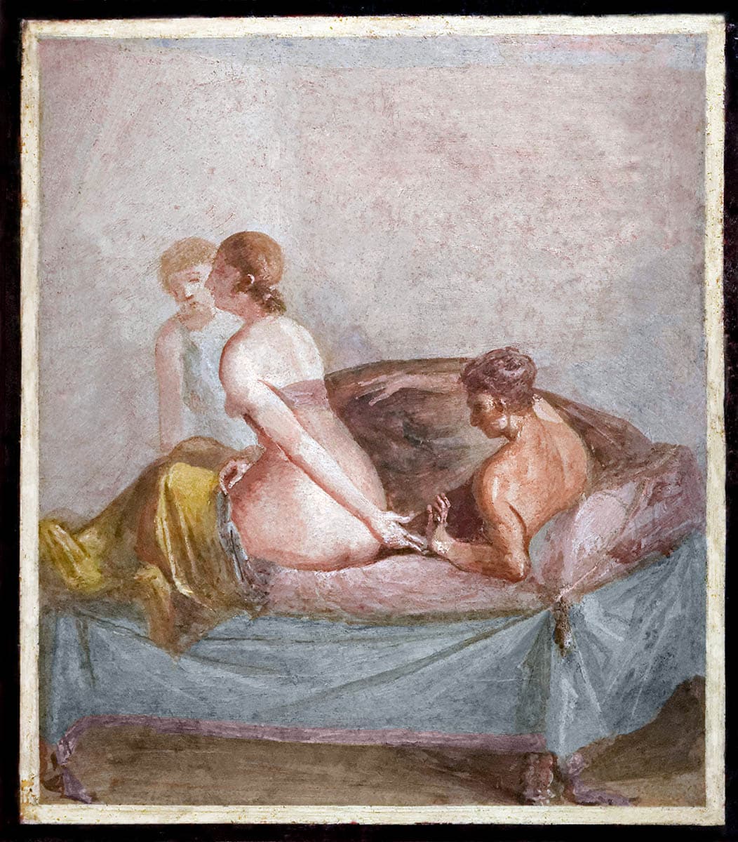 pompeii erotic scene fresco ovid