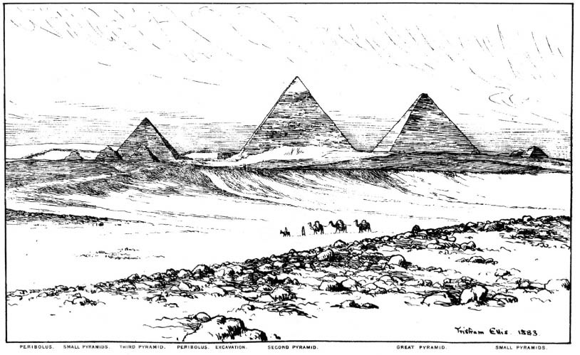 pyramids menkaure egyptian drawing.jpg