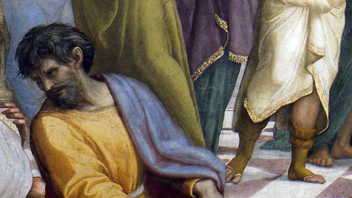 raphael parmenides school athens painting