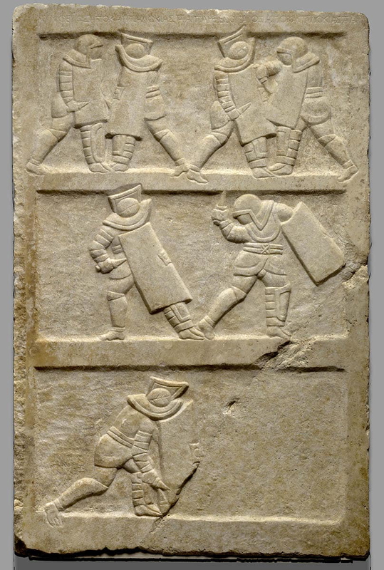 relief murmillo gladiator 2nd century