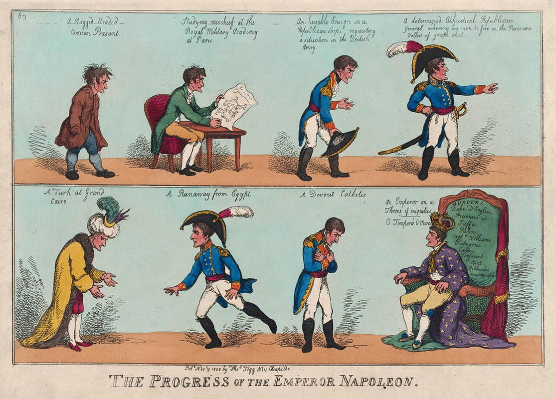 thomas rowlandson progress of emperor napoleon