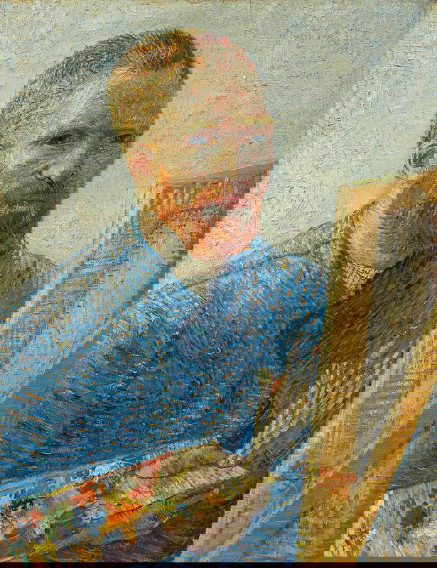 van gogh selfportrait as painter