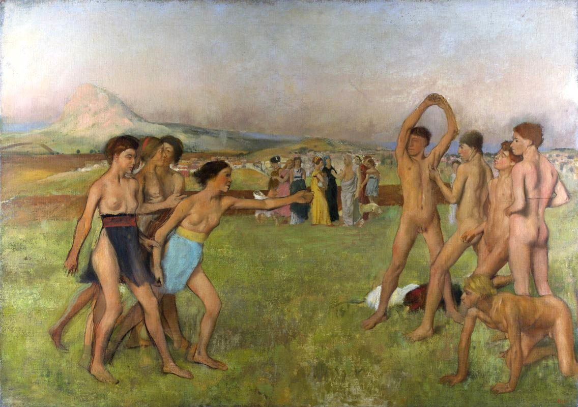 young spartans excercising