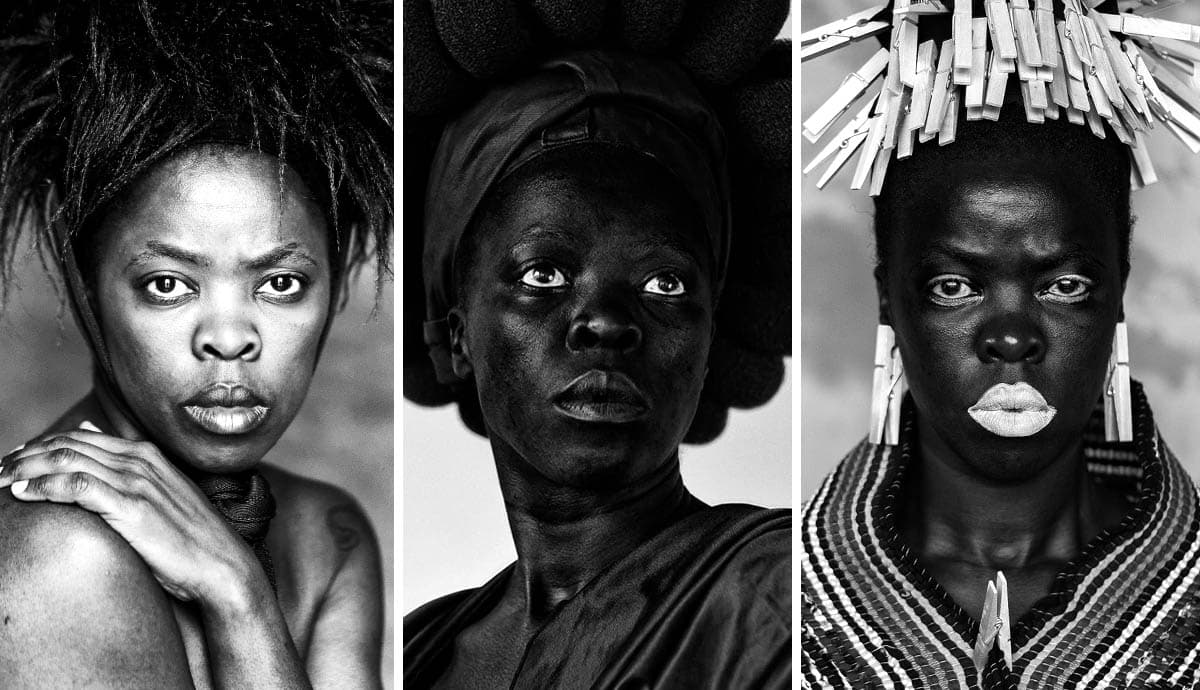 3 self portraits by zanele muholi