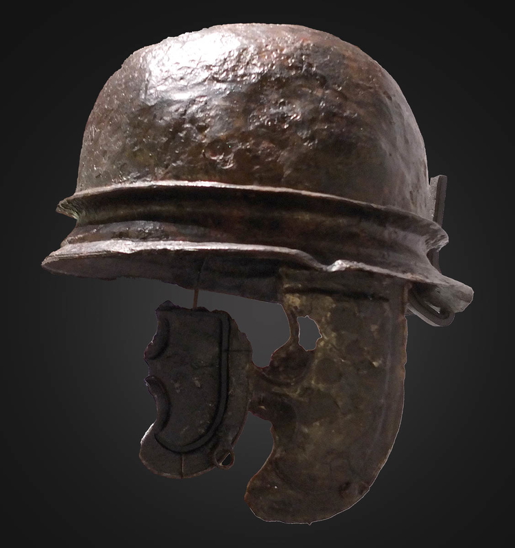 Agen roman helmet side view