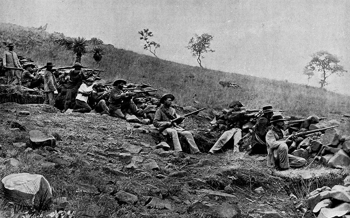 Boer troops battle British South African War