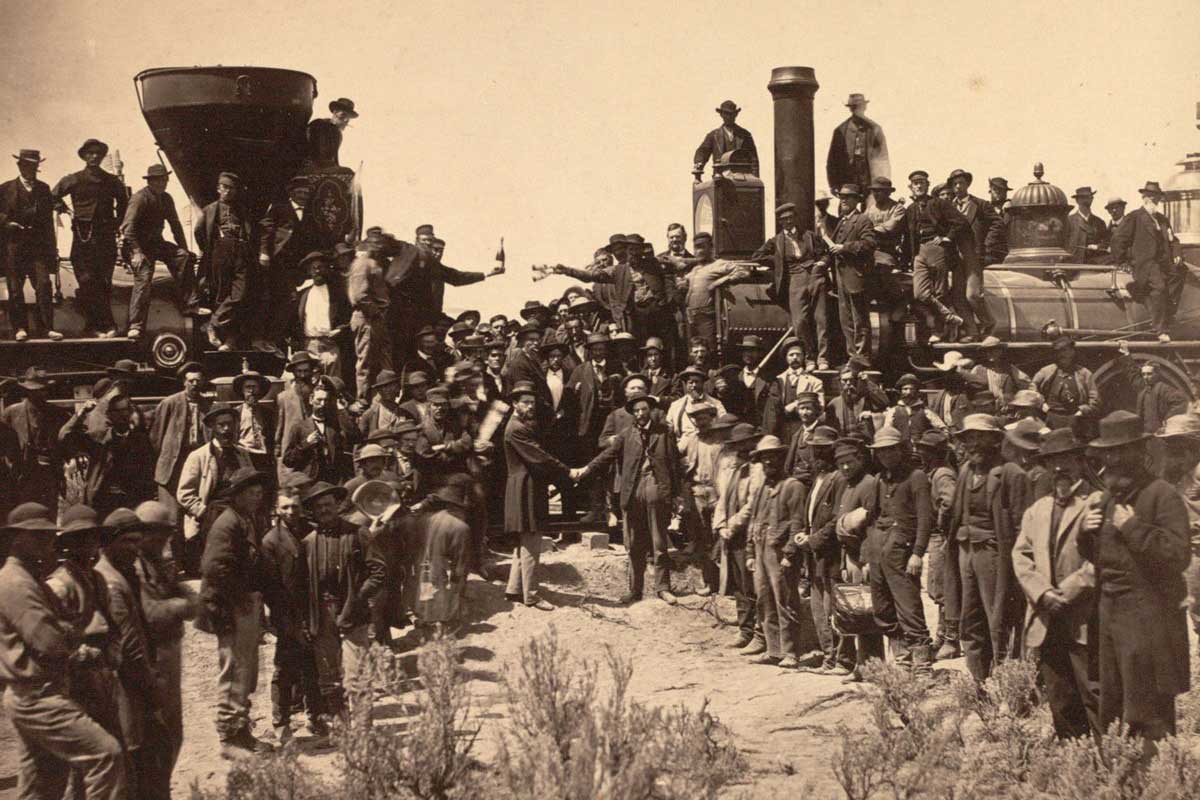 american civil war transcontinental railroad 1869