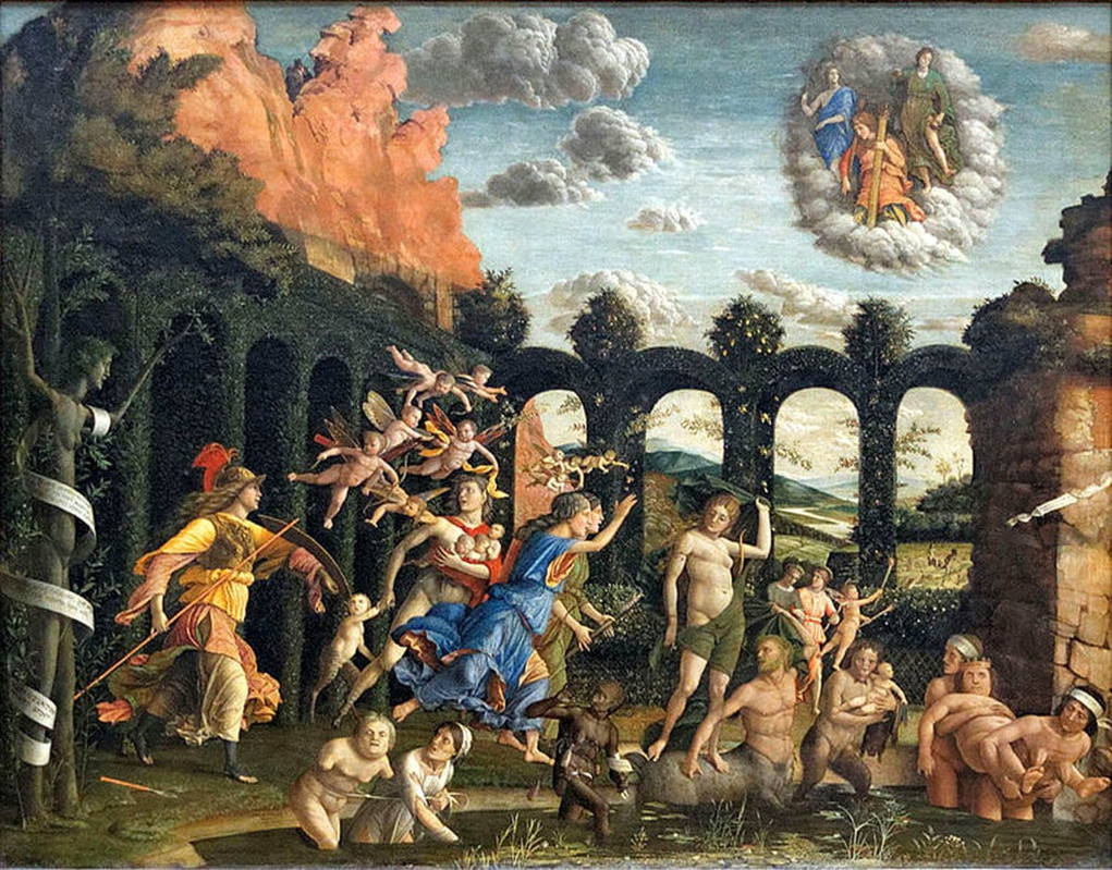 andrea mantegna triumph virtues