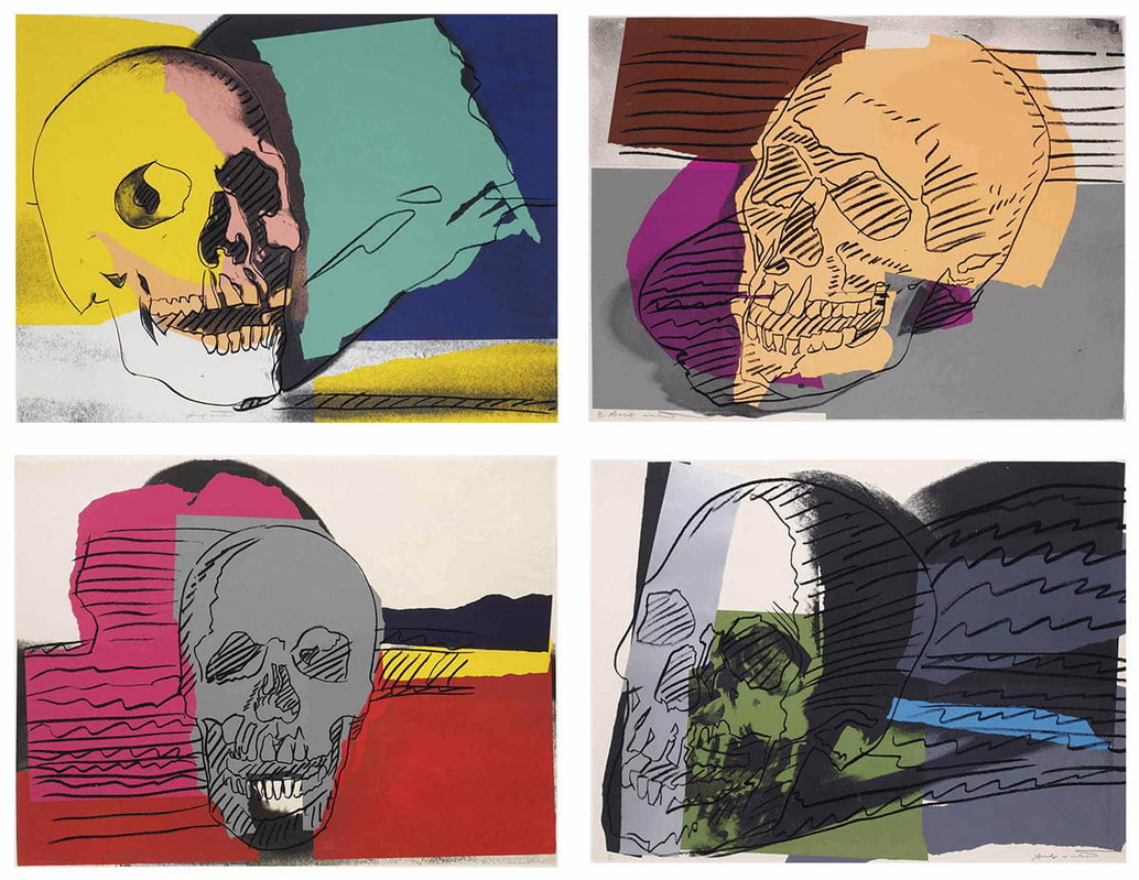 warhol skulls print
