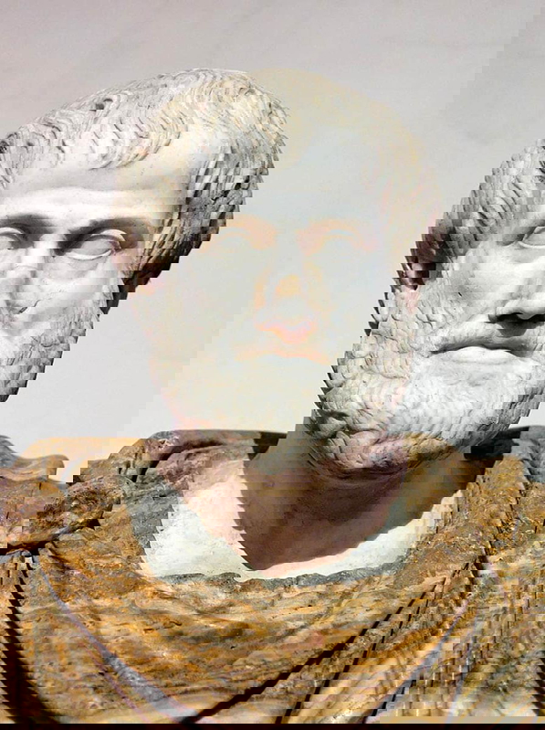 aristotle statue marble