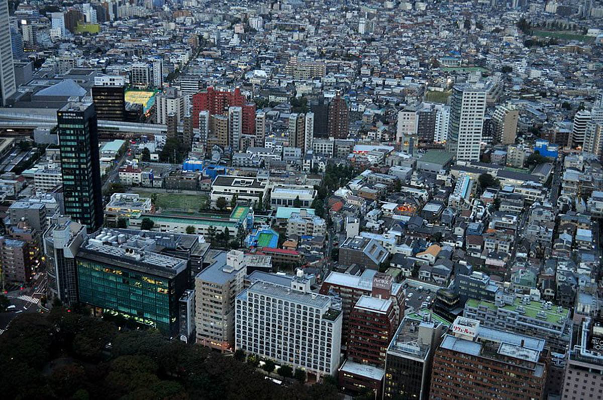 cityscape modern life tokyo skyscrapers