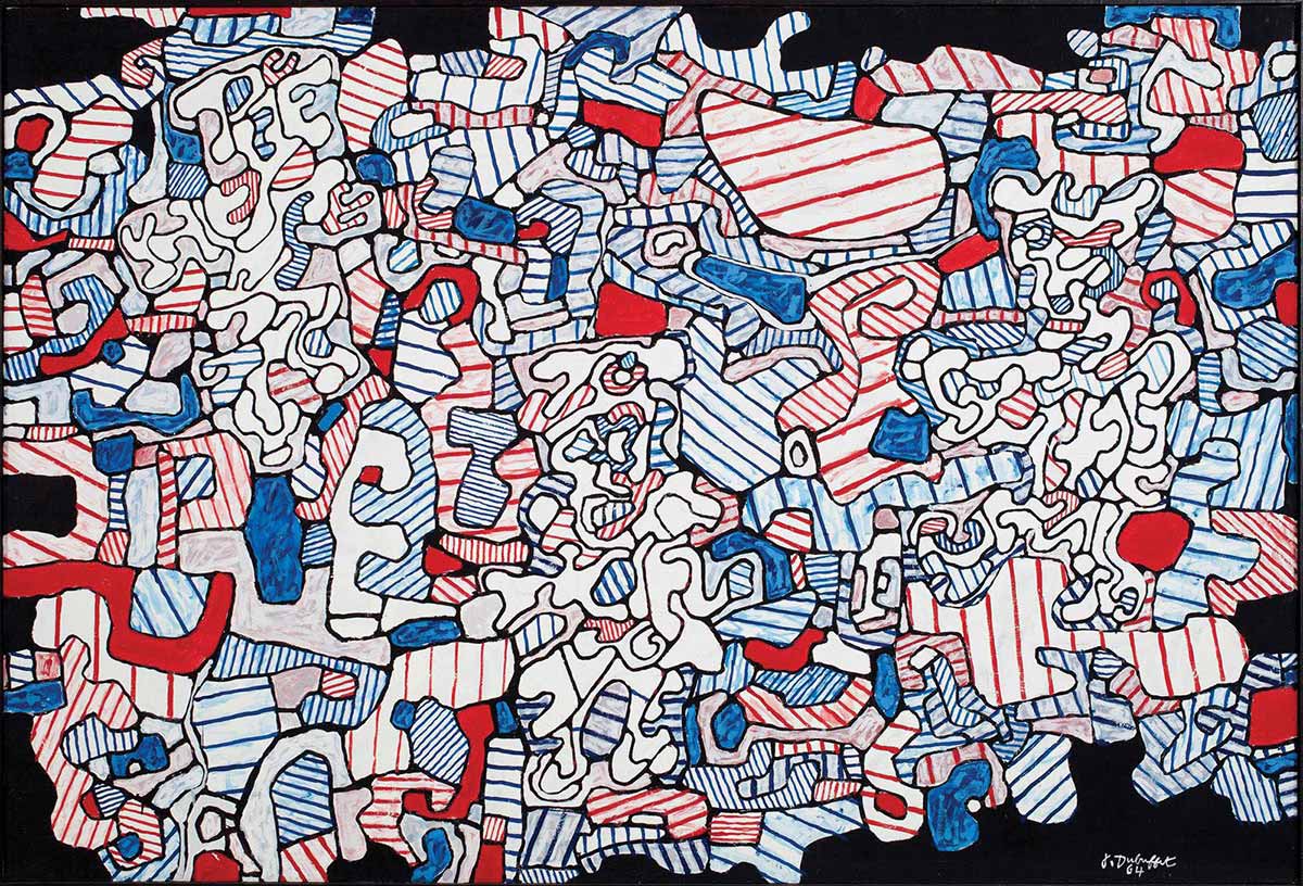 jean dubuffet skedaddle drawing painting