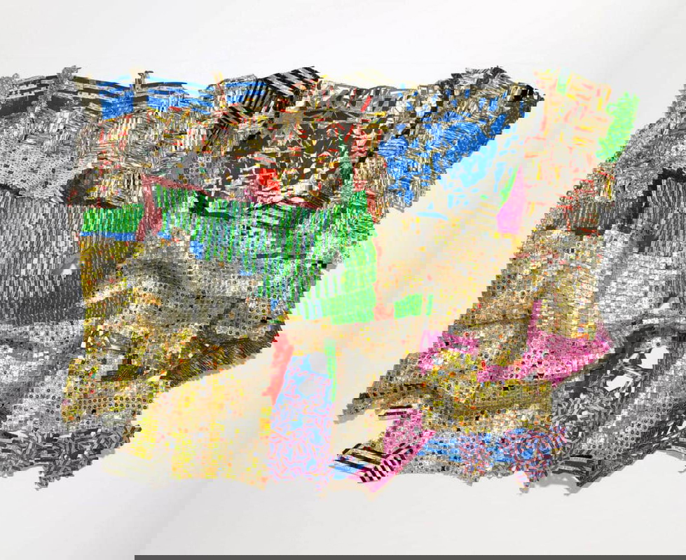el anatsui wall hanging textile art