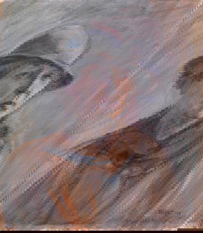 ellen thesleff late selfportrait painting