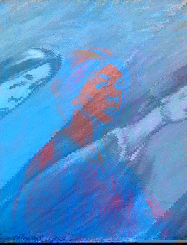 ellen thesleff selfportrait florence painting