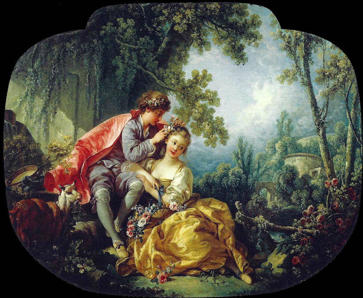 francois boucher four seasons spring french rococo painting