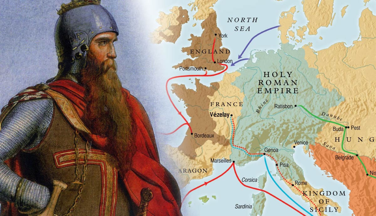 frederick barbarossa third crusade map