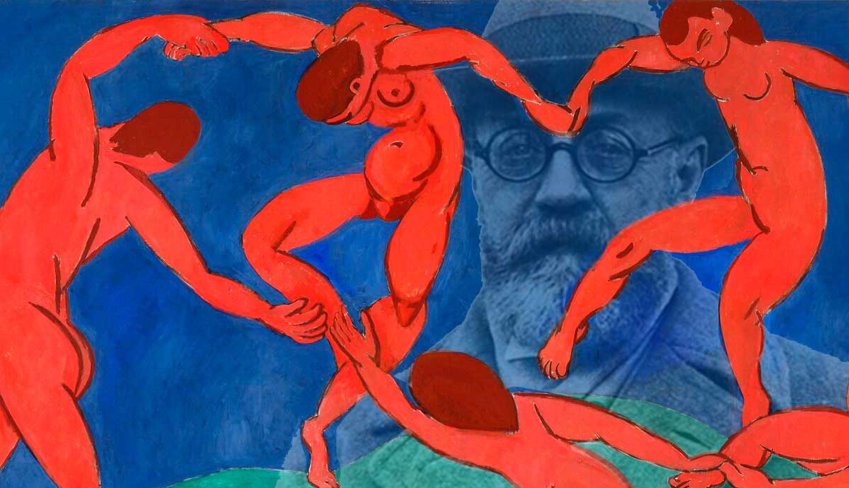 henri matisse dance painting with portrait