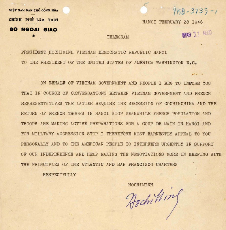 ho chi minh letter 1946