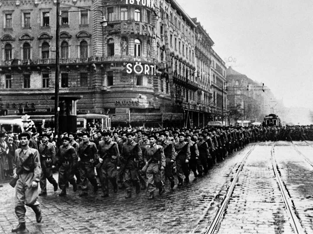 hungarian communist workers militia budapest 1957