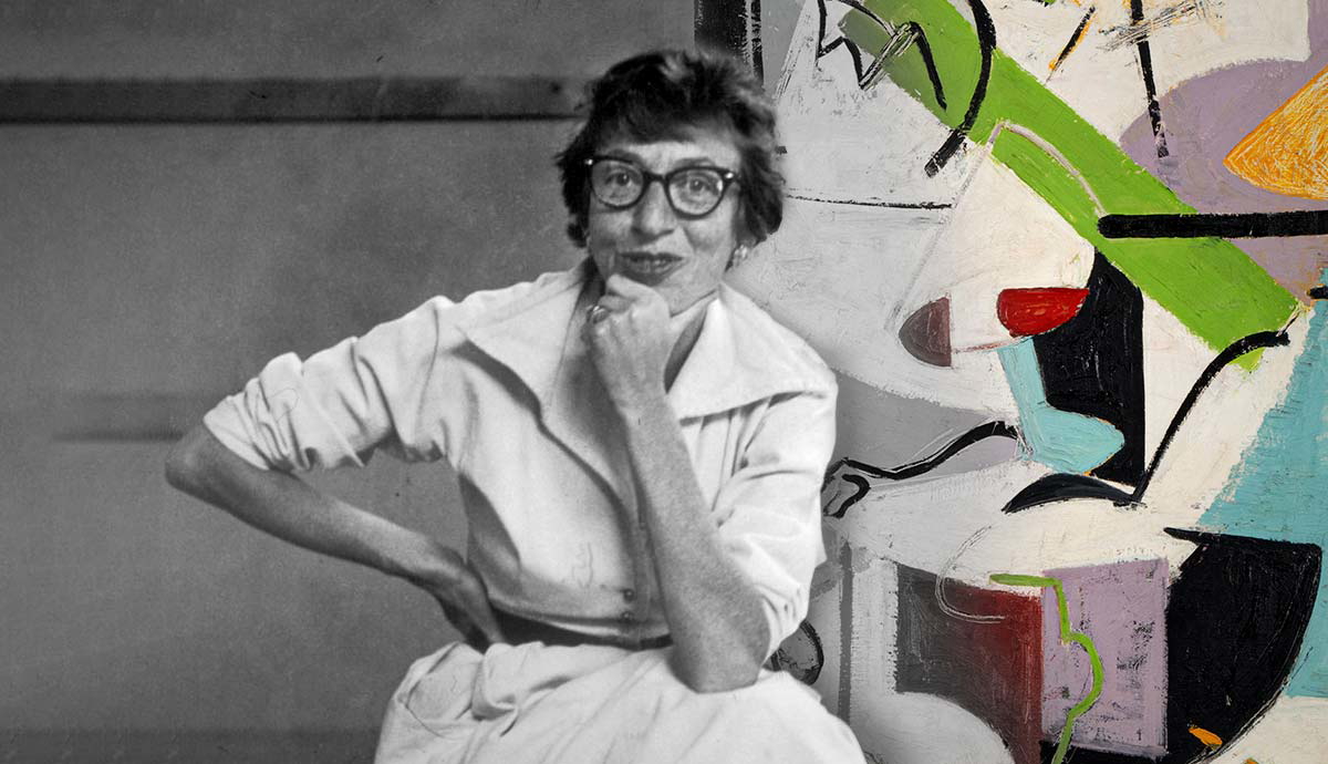 lee krasner portrait collage painting