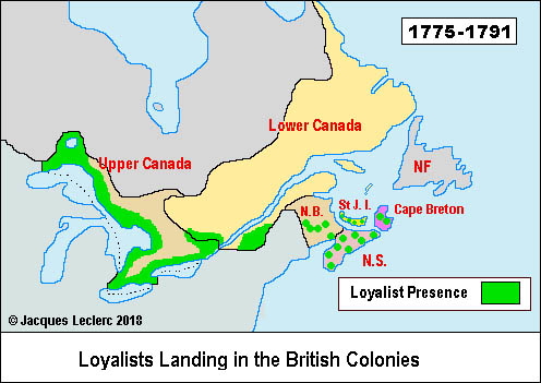 loyalists canada 1791