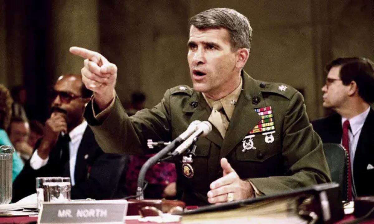oliver north testifying iran contra