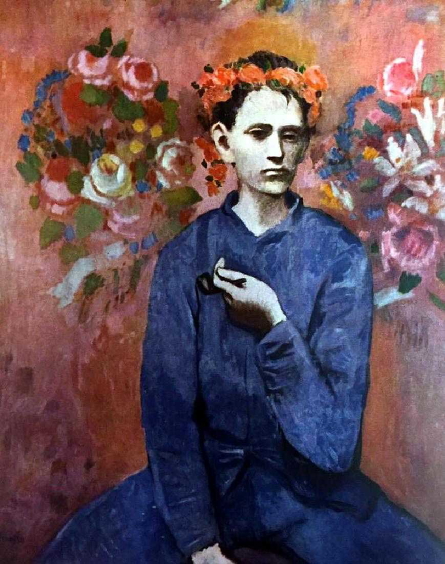 picasso's rose period boy with pipe