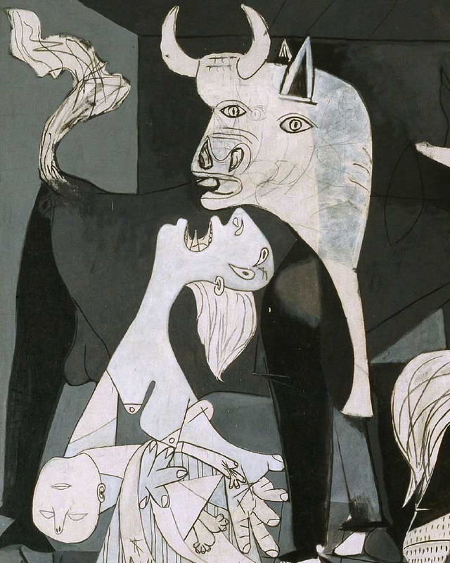 pablo picasso's guernica detail