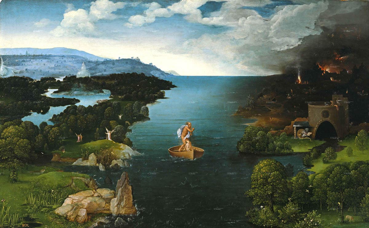 patinir charon crossing styx greek underworld