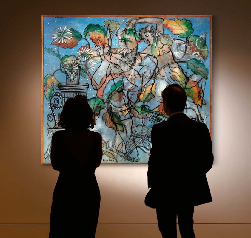 picabia pavonia painting museumgoers