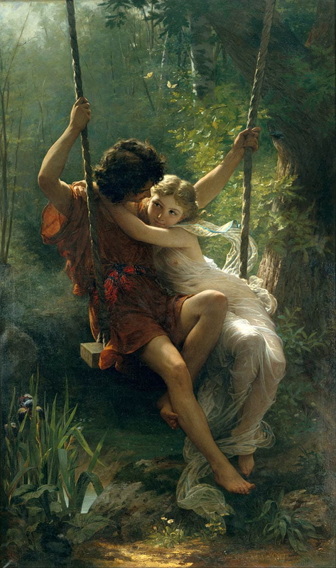pierre auguste cot springtime academic painting