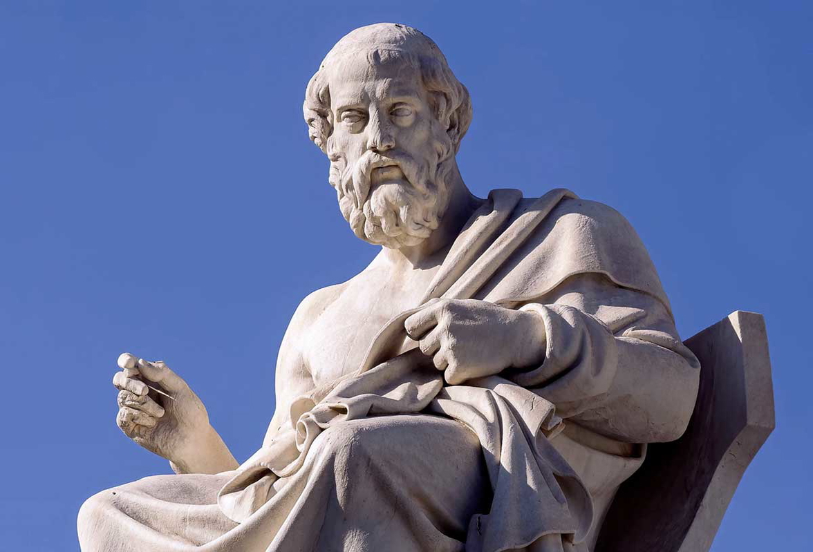 plato sculpture athens