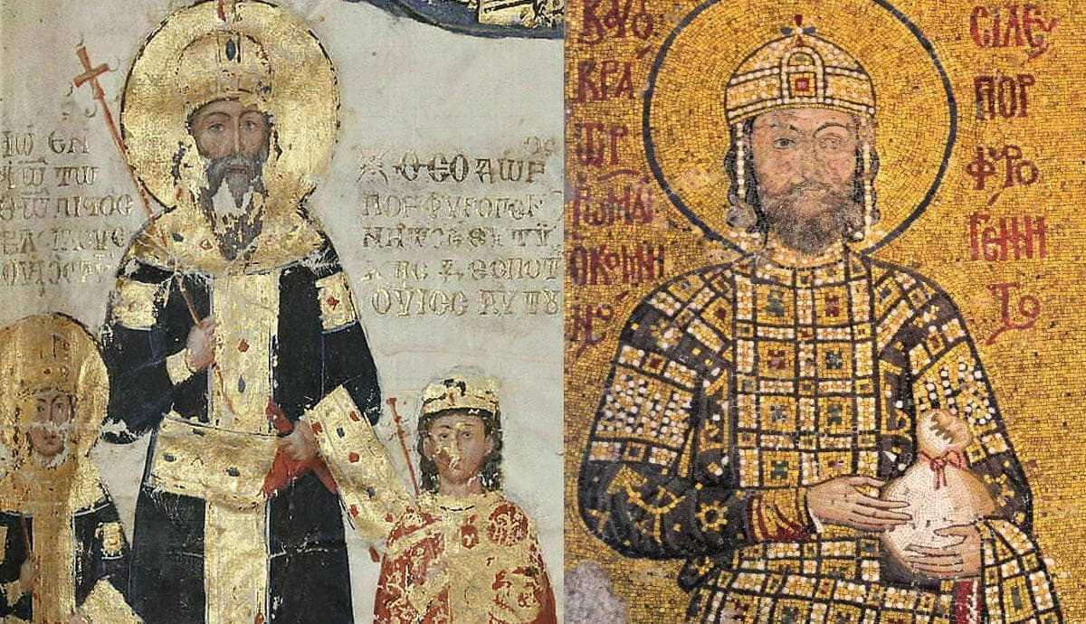 portrait emperor john komnenos and manuel palaeologus