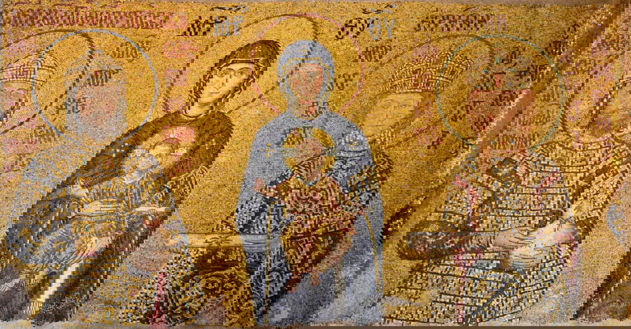 portrait emperor john komnenos hagia sophia mosaic