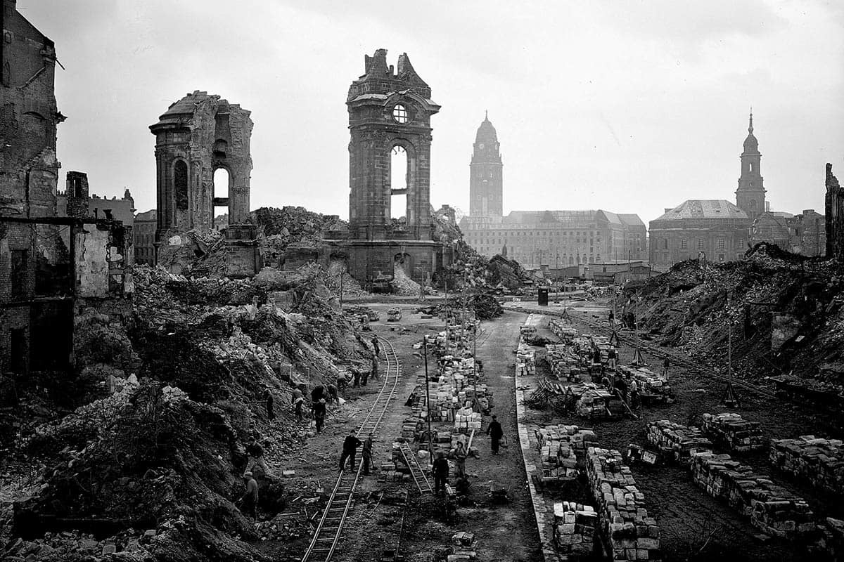 post war german ruins